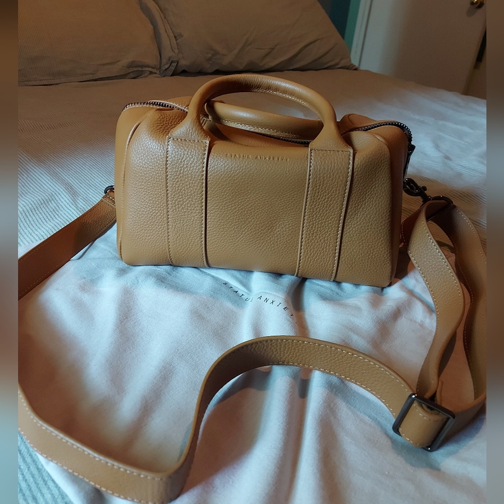Status Anxiety Tan Leather Bag - Picture 8 of 8